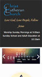 Mobile Screenshot of christlutheranpreston.org