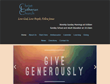 Tablet Screenshot of christlutheranpreston.org